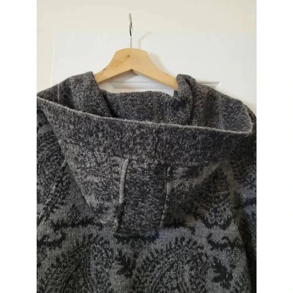 Peruvian Collection Grey Alpaca Wool Cardigan M - Picture 6 of 10